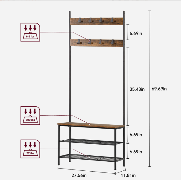 Shoes and Clothes Hat Rack-001