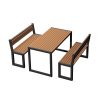 Outdoor Table and Bench Set-001
