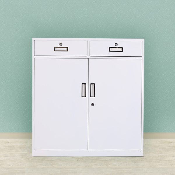 1 Steel Low Cabinet with Drawers & Doors-001