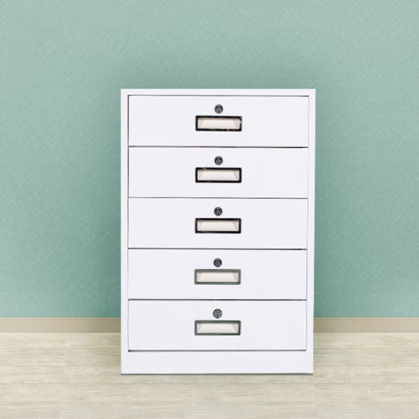 1 (3) Steel Low Cabinet with Drawers & Doors-001