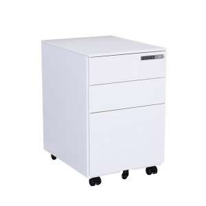 3-Drawer Mobile File Cabinet with Lock