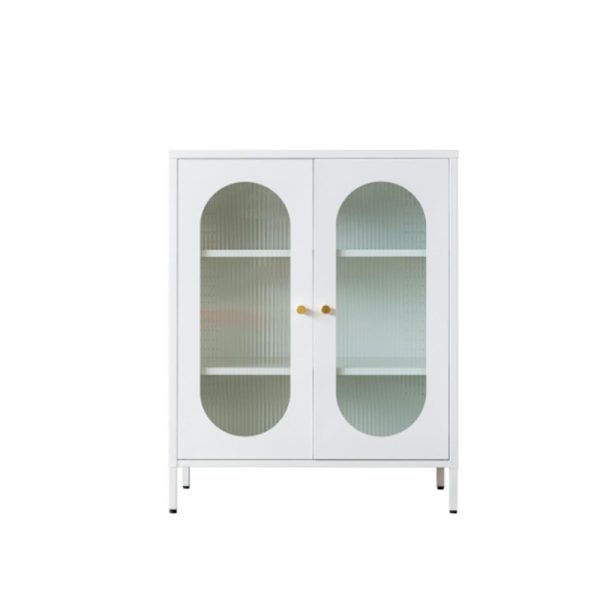 Glass Display Cabinet with Doors-001