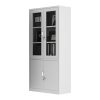 Steel Office Filing Cabinet with Glass Doors-001