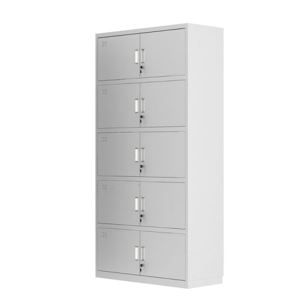 Steel Office Filing Cabinet with Glass Doors-001