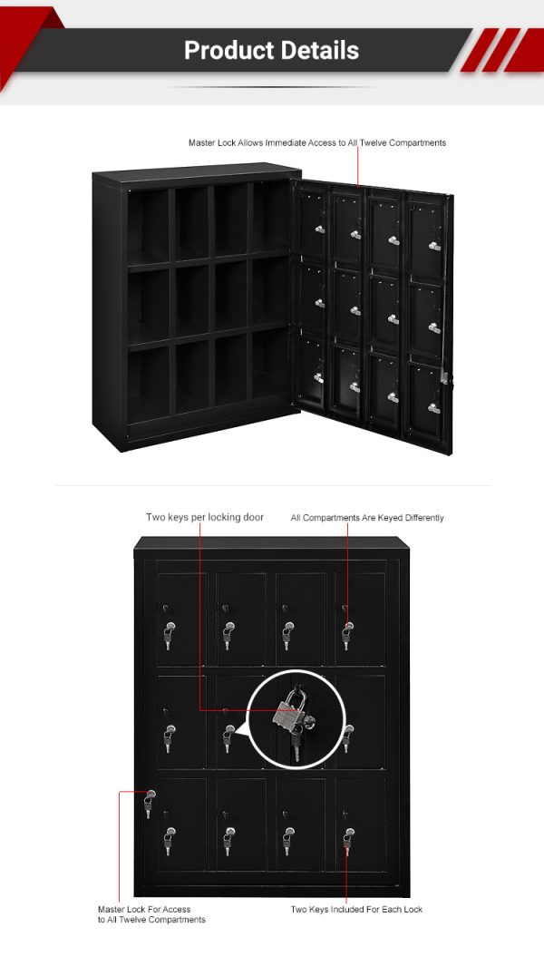 12-Door Phone Locker