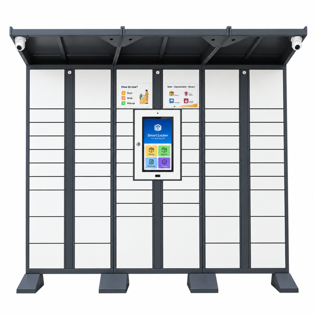 Smart Parcel Locker Equipped with 4G and Wi-Fi connectivity Supports software customization