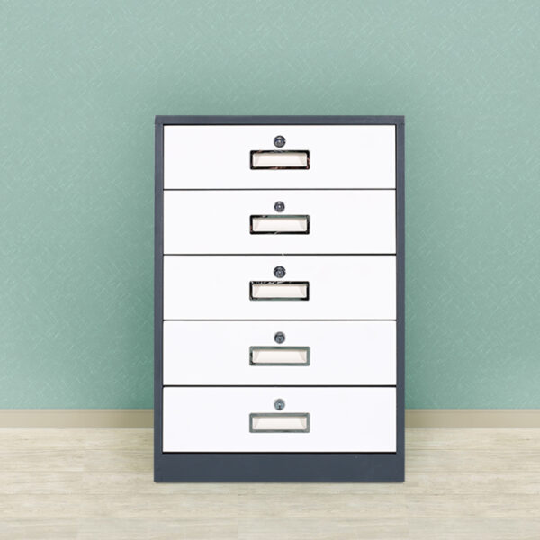 2 (4) Steel Low Cabinet with Drawers Office Filing Cabinet
