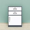 2 (7) Steel Low Cabinet with Drawers & Doors-001