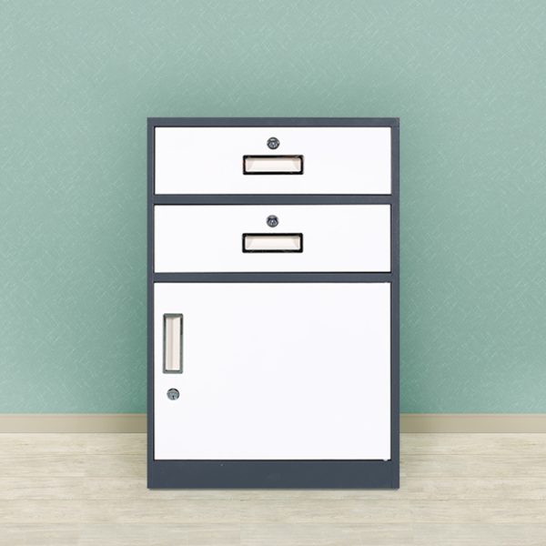 2 (7) Steel Low Cabinet with Drawers & Doors-001
