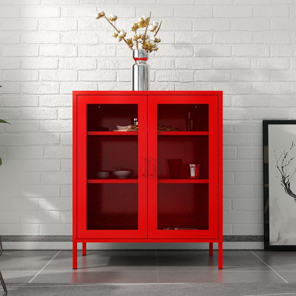 Mesh Door Storage Cabinet-001