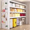 Metal Storage Shelf with Pegboard Side Panel-001