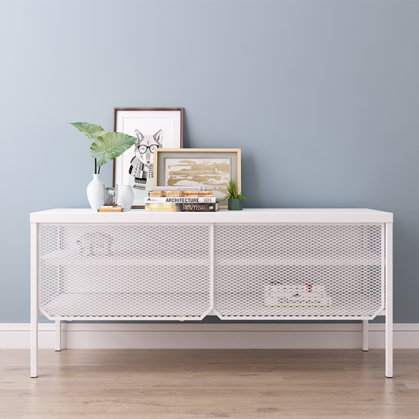 Mesh Door TV Cabinet-002