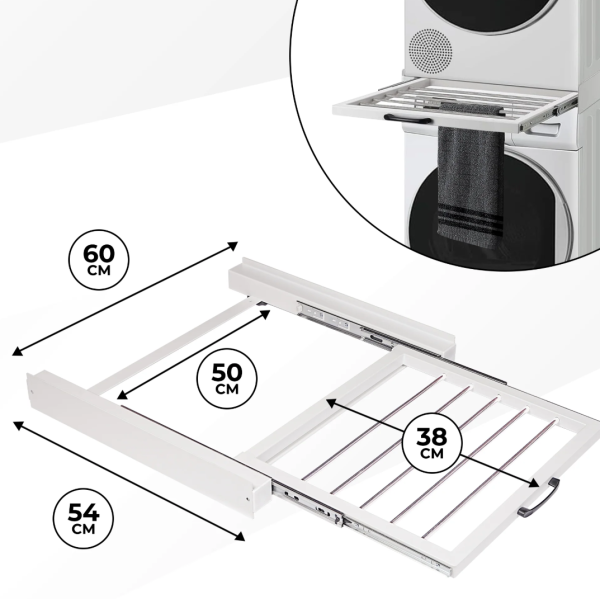Washing Machine Base Frame with Towel Rack