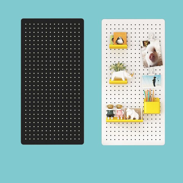 Metal Storage Shelf with Pegboard Side Panel-001