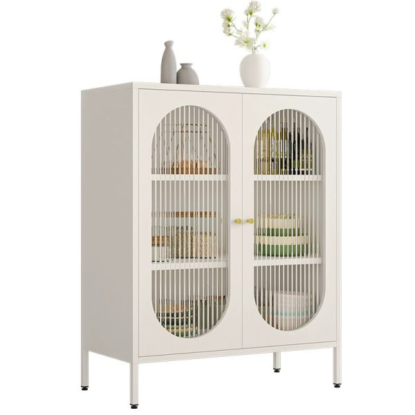 Glass Display Cabinet with Doors-001
