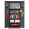 Steel Tool Cabinet with Pegboard-002