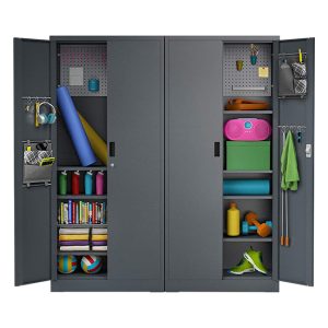 Steel Tool Cabinet with Pegboard-002