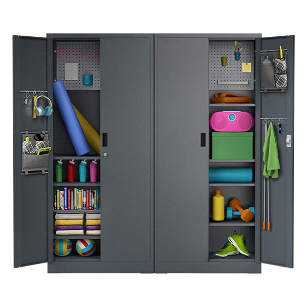 Steel Tool Cabinet with Pegboard-002