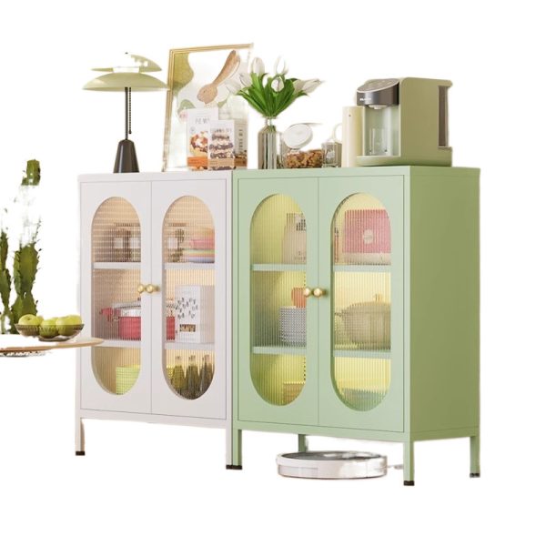 Glass Display Cabinet with Doors-001