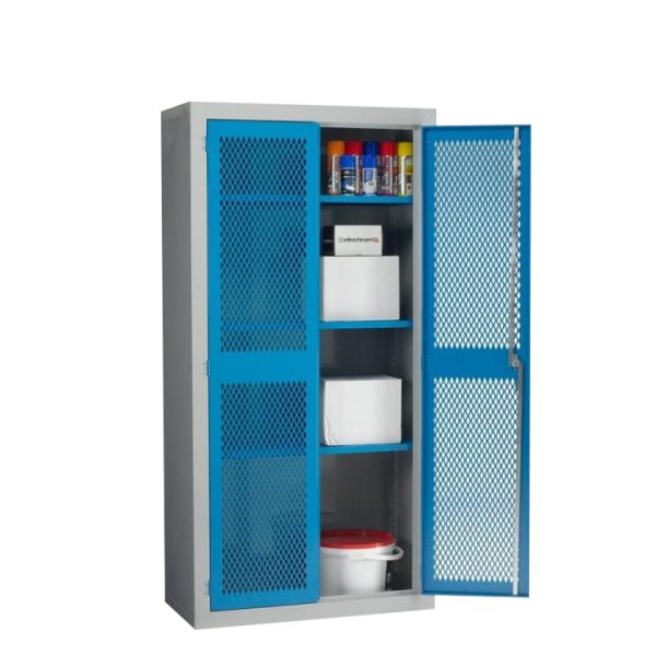 Metal Locker with Mesh Doors-001