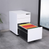 3-Drawer Mobile File Cabinet with Lock