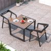 Outdoor Table and Bench Set-001
