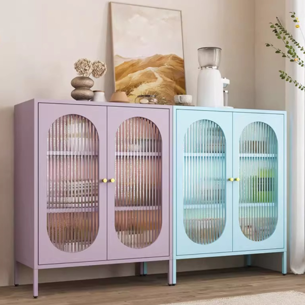 Glass Display Cabinet with Doors-001