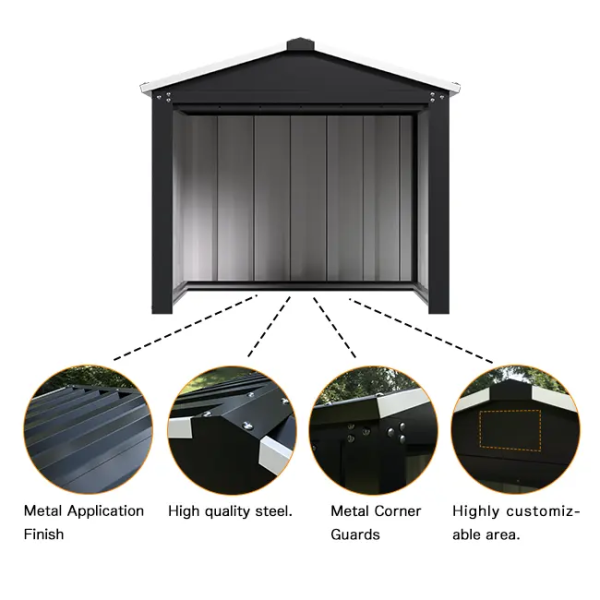 Corner Metal Storage Shed-004