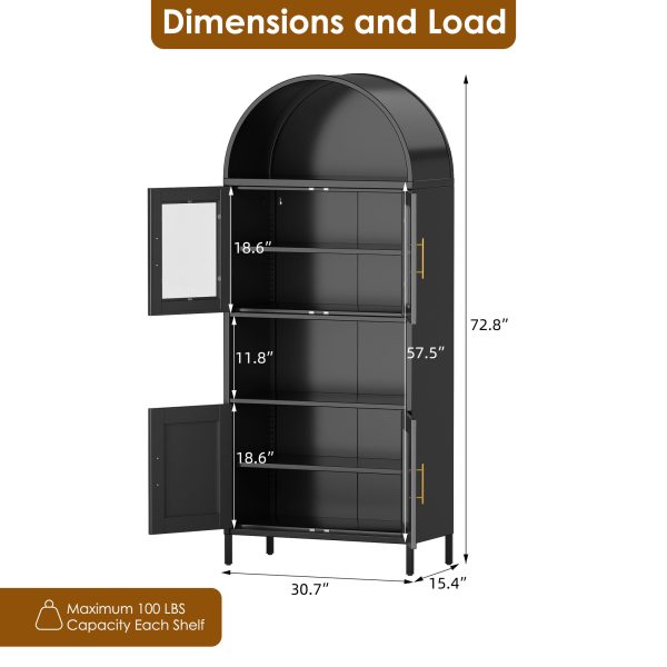 Arched Metal Storage Cabinet