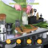 Metal Kitchen Storage Cart with Wheels