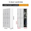 6-Door Steel Locker with Key-002