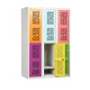 Metal Locker with Mesh Doors-001