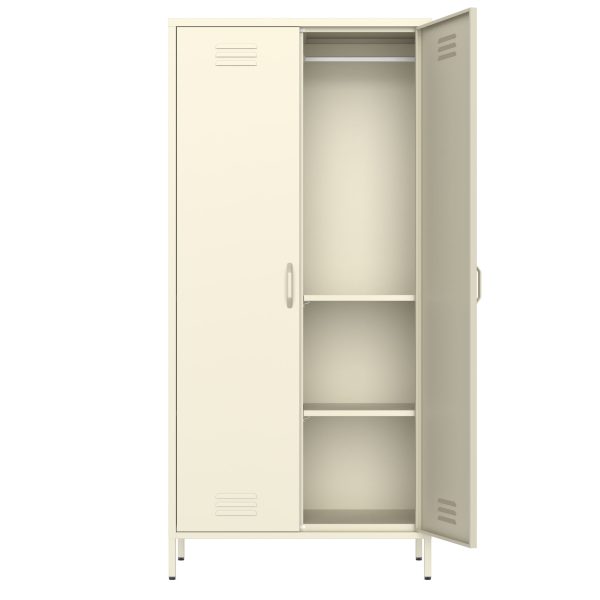 H45a4569262024aeb8725775bdb90b318E Double Door Steel Home Wardrobe-001