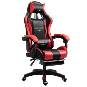 Ergonomic Gaming Chair with Footrest