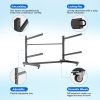 2-Tier Kayak Storage Rack with Wheels