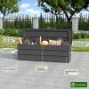 H58b57f5194044ab8b5bbef71bdbd6bbdk Outdoor Storage Box with Hydraulic Lid