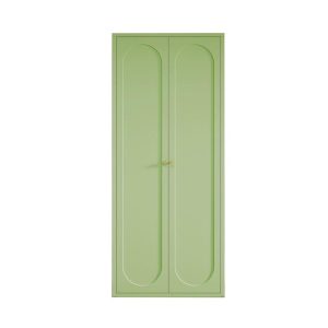 Modern Metal Wardrobe – Glass or Steel Doors