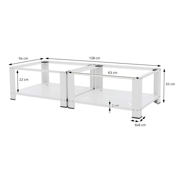 Double Laundry Pedestal Stand