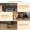 Grid Wall Storage Rack with Wheels