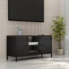 Steel TV Stand with Storage Cabinets-001
