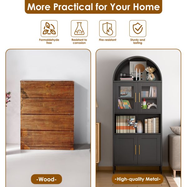 Arched Metal Storage Cabinet
