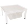 Laundry Machine Stand with Wire Basket-001