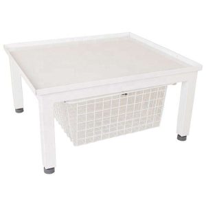 Laundry Machine Stand with Wire Basket-001