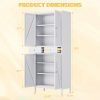 White Metal Kitchen Storage Cabinet