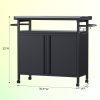 Metal Kitchen Storage Cart with Wheels