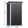 Outdoor Steel Garden Shed with Double Doors