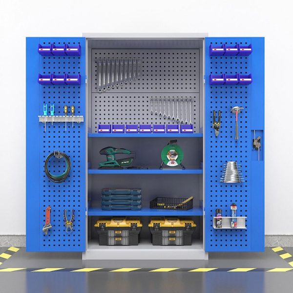 Tool Storage Cabinet with Pegboard-001