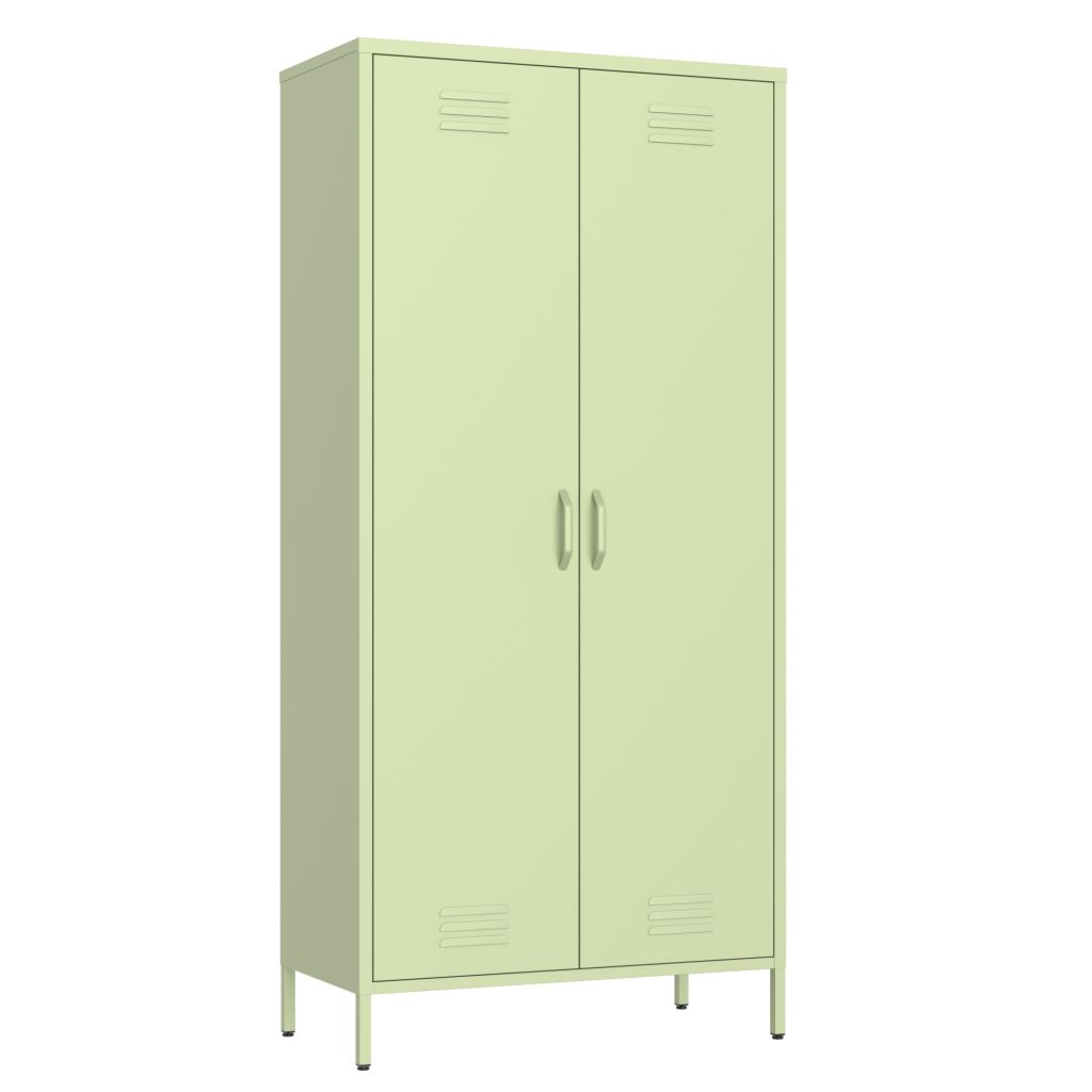 Double Door Steel Home Wardrobe-001