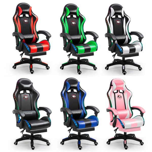 Ergonomic Gaming Chair with Footrest