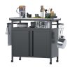 Metal Kitchen Storage Cart with Wheels